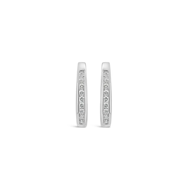 Infinity White Gold 0.25CTW Diamond Earrings