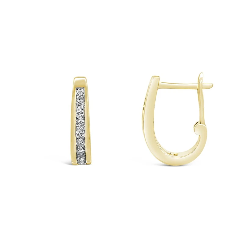 Infinity Yellow Gold 0.50CTW Diamond Earrings