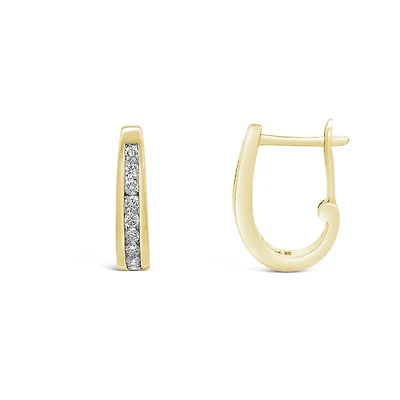 Infinity Yellow Gold 0.50CTW Diamond Earrings