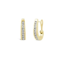 Infinity Yellow Gold 0.50CTW Diamond Earrings