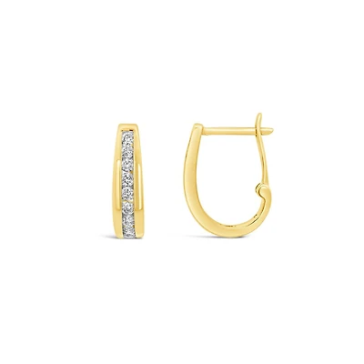 Infinity Yellow Gold 0.75CTW Diamond Earrings