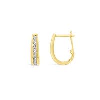 Infinity Yellow Gold 0.75CTW Diamond Earrings
