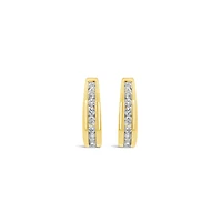 Infinity Yellow Gold 0.75CTW Diamond Earrings