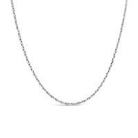 10K White Gold 20" 0.90mm Corena Chain