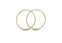 10K Yellow Gold 15mm Sleepers