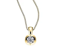 Glacier Fire Canadian Diamond 10KT Yellow Gold 0.03CT Pendant