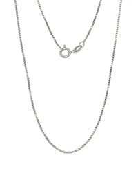 Sterling Silver 18" 1.1mm Box Chain