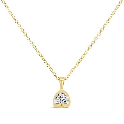 Glacier Fire 10K Yellow Gold 0.20CT Canadian Diamond Pendant