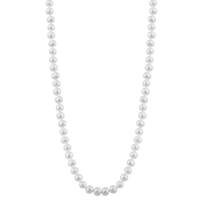 Freshwater 6-6.6mm White Pearl Necklace
