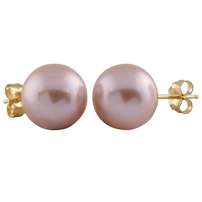 Large Freshwater Pearl Stud Earrings