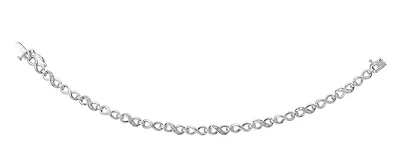 Sterling Silver Diamond 0.10CTW Bracelet