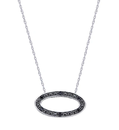 Midnight Diamond Reversible Pendant