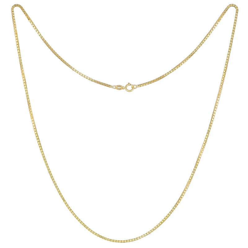 10K Yellow Gold 24" 2.2mm Semisolid Diamond Cut Box Chain