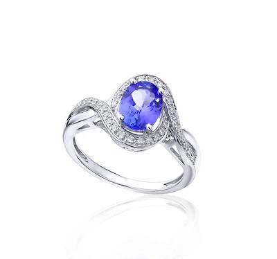 Sterling Silver Tanzanite Fashion Ring