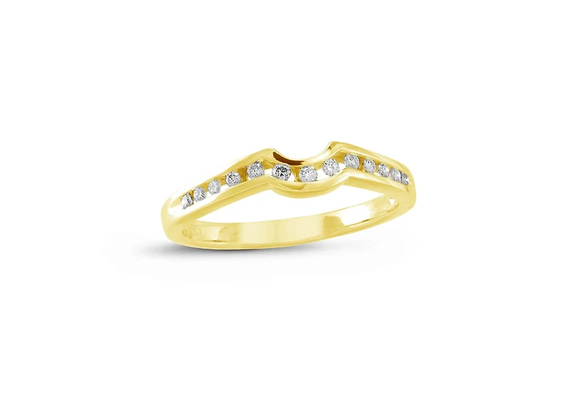 Serenade 0.13CT Diamond Yellow Gold Wedding Band