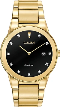 Citizen Men's Axiom Eco-Drive Gold-Tone Watch