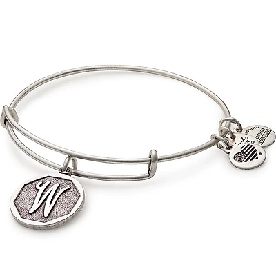 Alex and Ani Initial W Charm Bangle