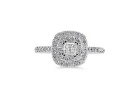 14K White Gold 1.00CTW Diamond Bridal Set