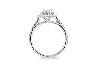 14K White Gold 1.00CTW Diamond Bridal Set