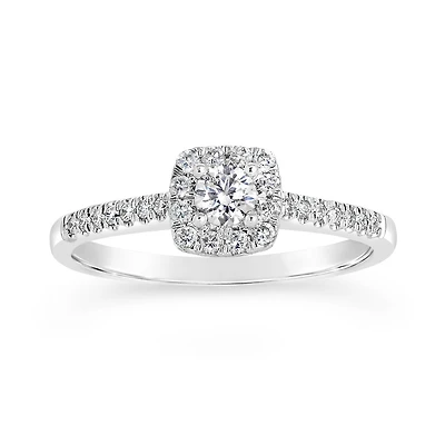 My Diamond Story 14K White Gold Bridal Ring 0.40CTW