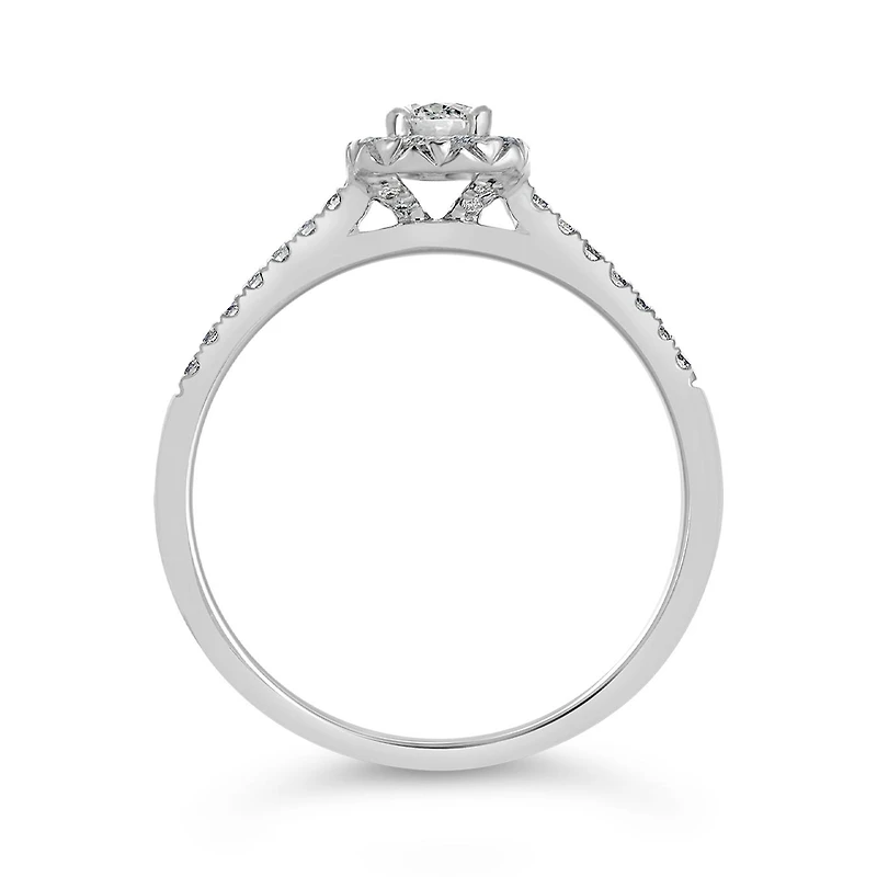 My Diamond Story 14K White Gold Bridal Ring 0.40CTW