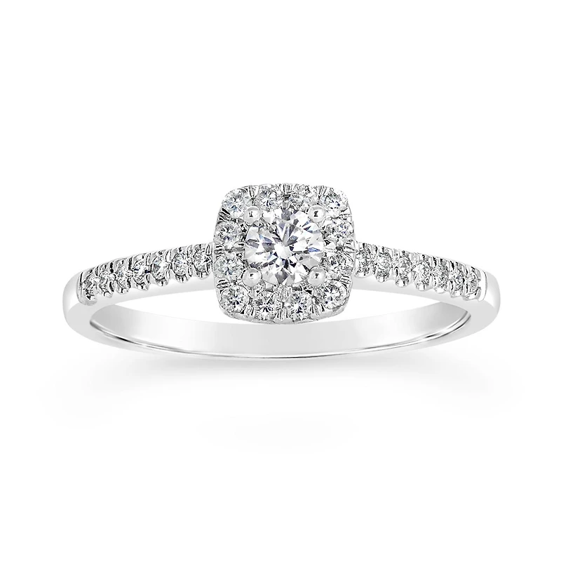 My Diamond Story 14K White Gold Bridal Ring 0.40CTW