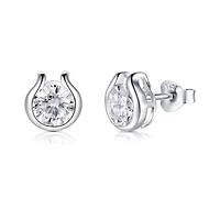 Sterling Silver Cubic Zirconia Stud Earrings