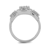 14K White Gold 1.00CTW Diamond Ring