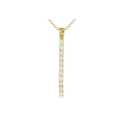Line of Love 0.19CTW Diamond Pendant