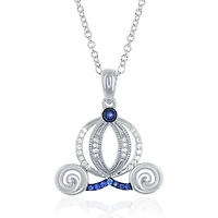 Enchanted Disney Cinderella Carriage 0.10CTW Pendant