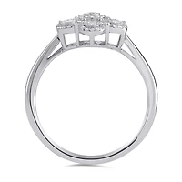 Sterling Silver 0.25CTW Diamond Fashion Ring