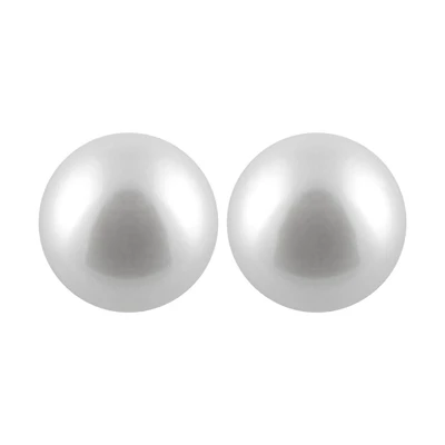 Large Pearl Stud Earrings