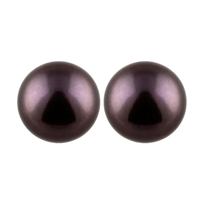 Large Pearl Stud Earrings