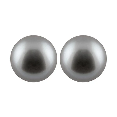 Large Pearl Stud Earrings