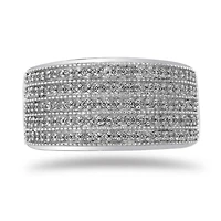 Sterling Silver 0.45CTW Diamond Fashion Ring