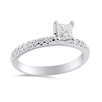 Charmed By Richard Calder 14K White Gold 0.74CTW Diamond Bridal Ring