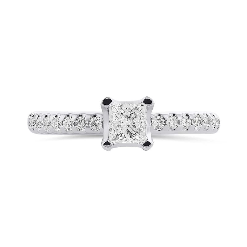 Charmed By Richard Calder 14K White Gold 0.74CTW Diamond Bridal Ring