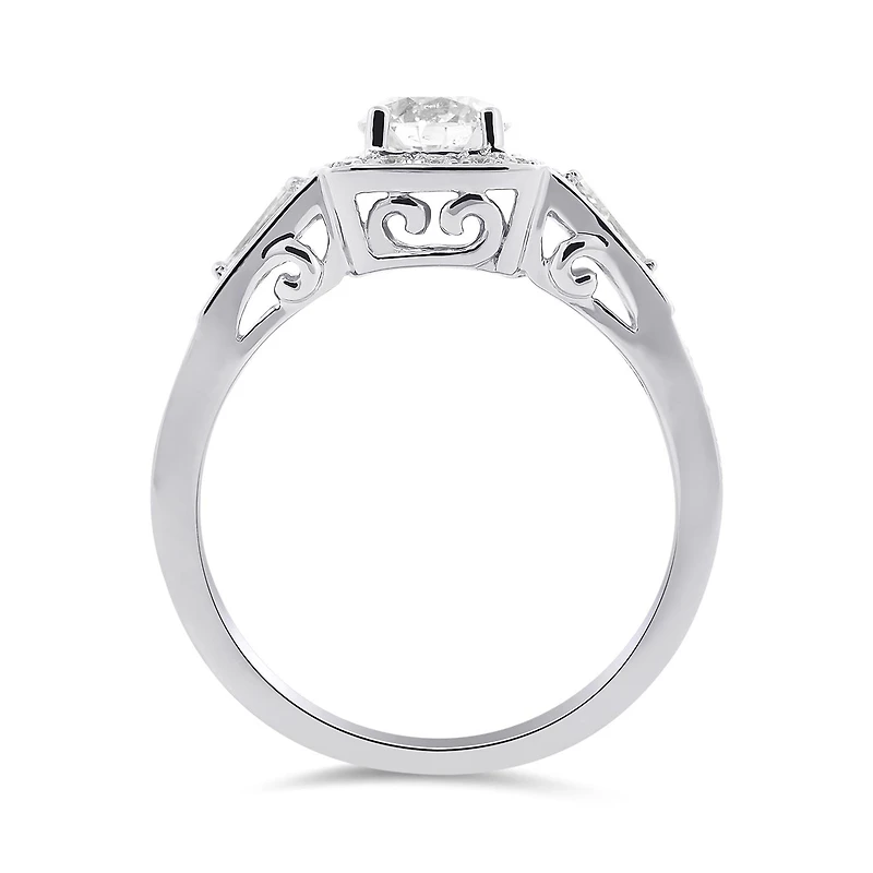 Charmed By Richard Calder 14K White Gold 1.36CTW Diamond Bridal Ring