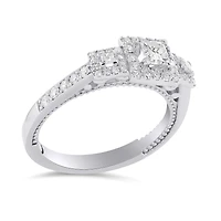 Charmed By Richard Calder 14K White Gold 0.79CTW Bridal Ring