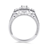 Charmed By Richard Calder 14K White Gold 0.79CTW Bridal Ring