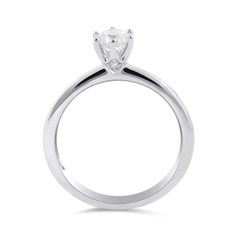 Charmed By Richard Calder 14K White Gold 0.51CTW Solitaire Engagement Ring