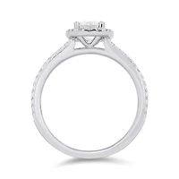Glacier Fire 14K White Gold 1.00CTW Bridal Ring