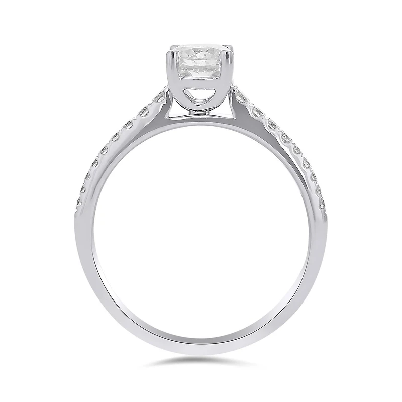 Glacier Fire 14K White Gold Canadian Diamond 0.70CTW Solitaire Ring