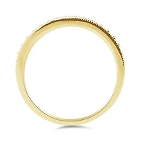 10K Yellow Gold 0.12CTW Stackable Diamond Ring