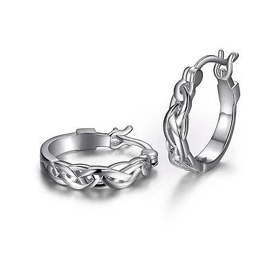Elle "Infinity" 14mm / 17mm Hoop Earrings