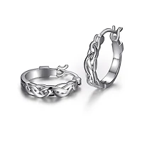 Elle "Infinity" 14mm / 17mm Hoop Earrings