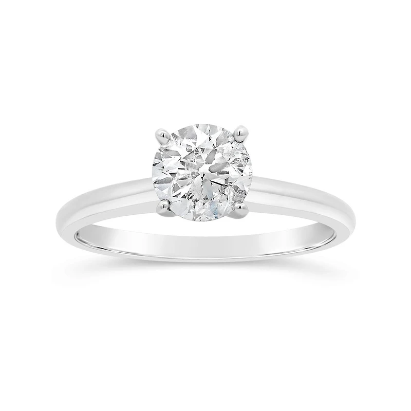 Glacier Fire 14K White Gold 1.00CT Solitaire Ring