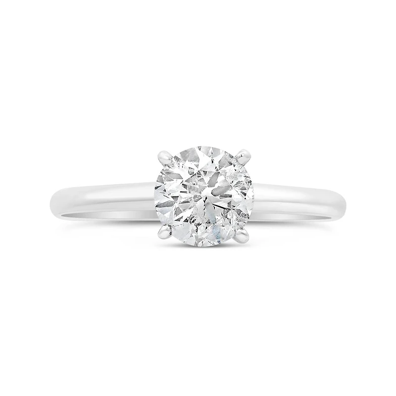 Glacier Fire 14K White Gold 1.00CT Solitaire Ring