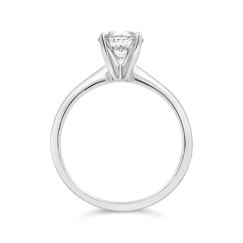 Glacier Fire 14K White Gold 1.00CT Solitaire Ring