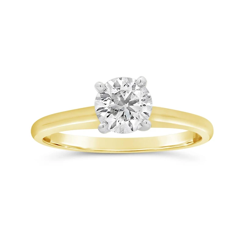 Glacier Fire 14K Yellow Gold 1.00CT Solitaire